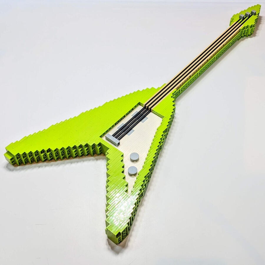 LEGO flying V guitar