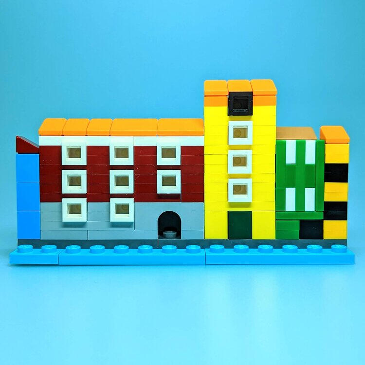 LEGO Nyhavn landmark model instructions
