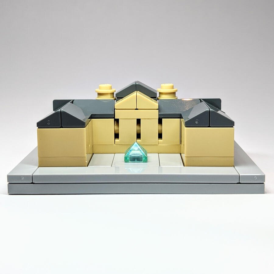 LEGO the Louvre landmark model instructions
