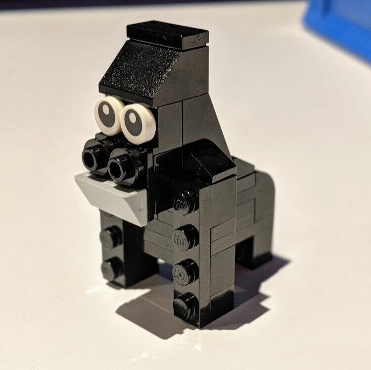 LEGO gorilla model instructions