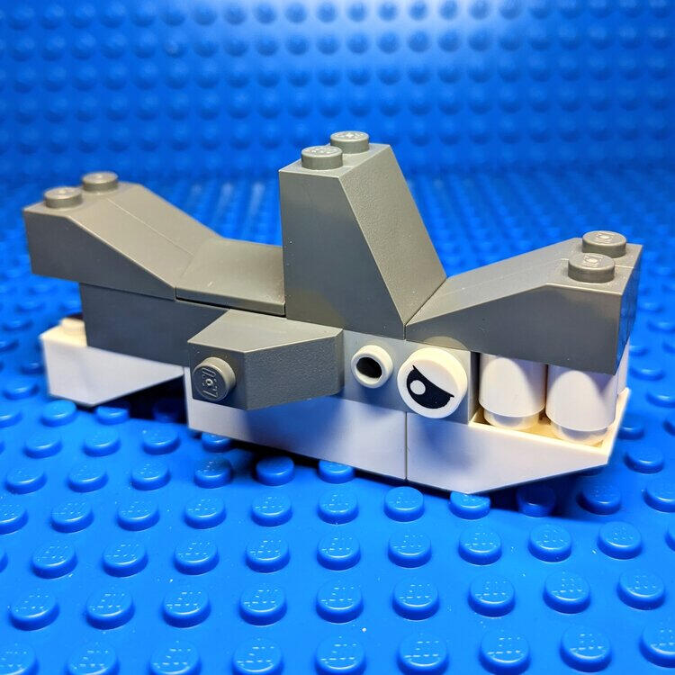 LEGO shark model instructions